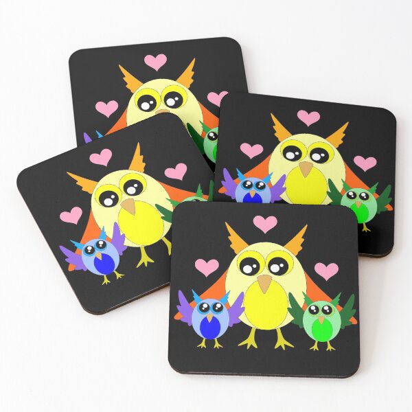 Item preview, Owl family designed and sold by Melanie Jeyakkumar.
