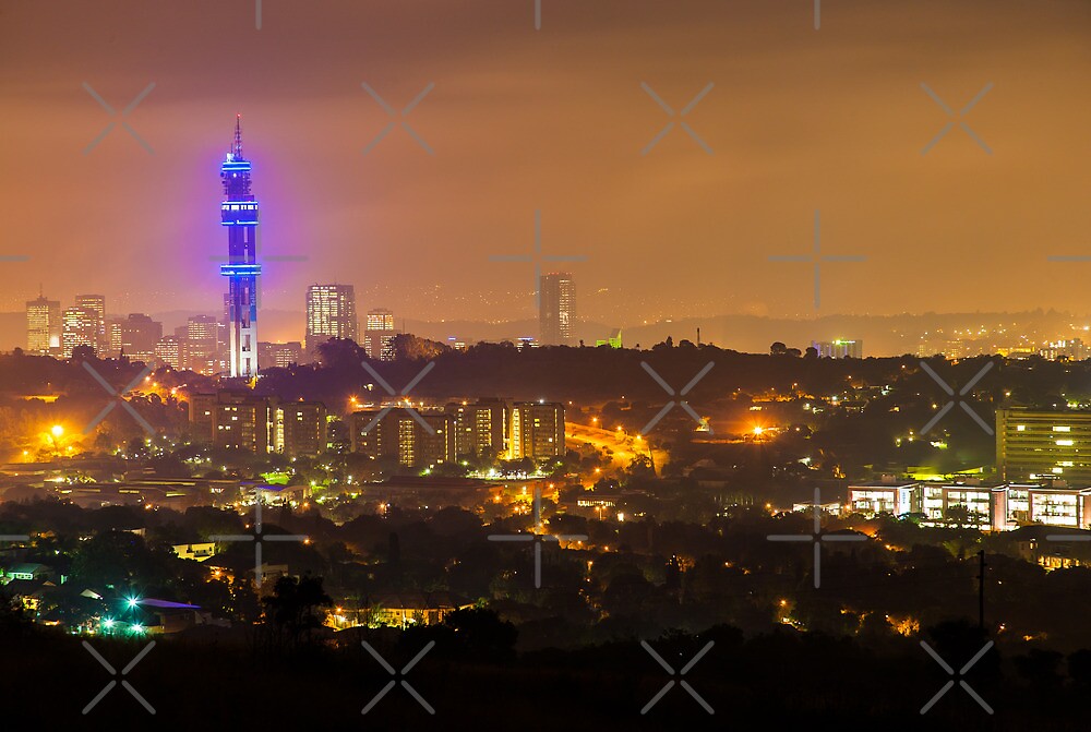 "Pretoria at night 4" by Rudi Venter Redbubble