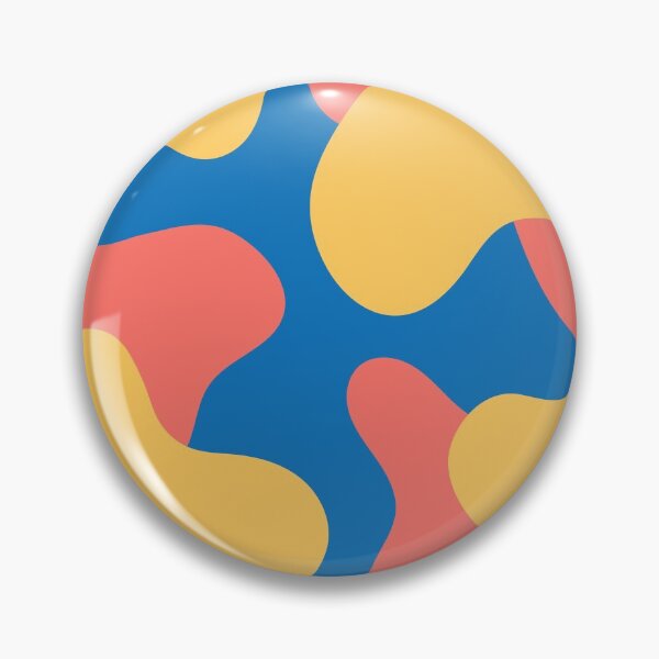 Item preview, Tropical Blobs (Blue, Coral, Yellow) designed and sold by Design Minds Boutique.
