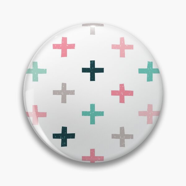 Item preview, Swiss Crosses - Blush and Mint designed and sold by Daisy Beatrice.