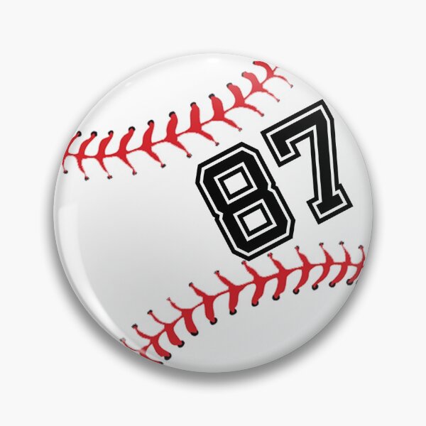 Item preview, Baseball Player Jersey No 87 Back Number #87 Ball Sport Sticker Gift designed and sold by theshirtinator.