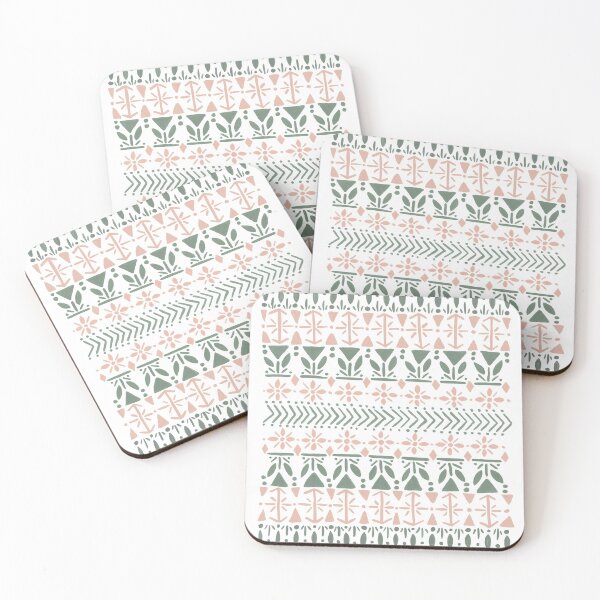Item preview, Norwegian Pattern - Blush & Sage Palette designed and sold by Cat Coquillette.