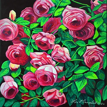 Artwork thumbnail, Summer Roses by Lori Elaine Campbell
