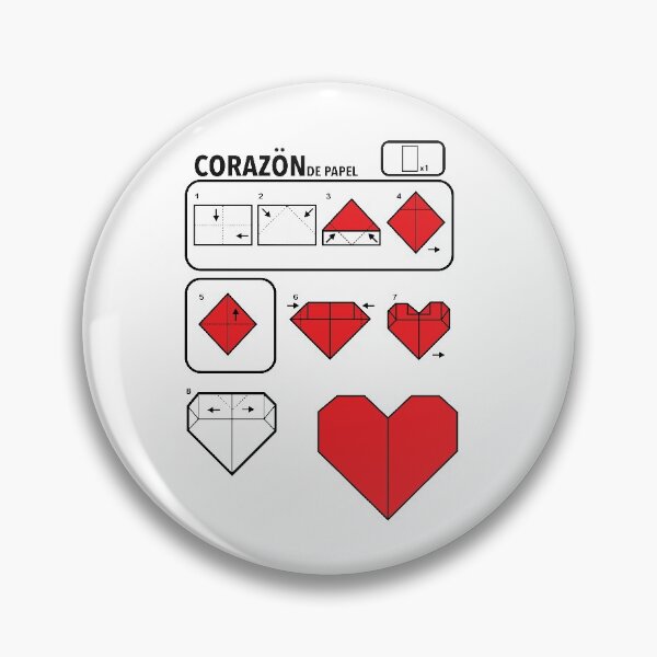Item preview, corazón papiroflexia designed and sold by Danilagreca.