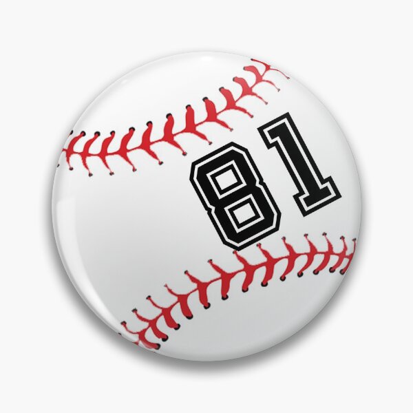 Item preview, Baseball Player Jersey No 81 Back Number #81 Ball Sport Sticker Gift designed and sold by theshirtinator.
