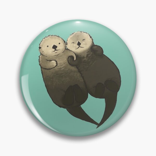 Significant Otters - Otters Holding Hands Pin