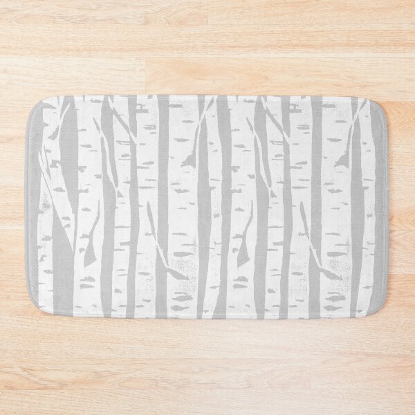 Item preview, Woodcut Birches Grey designed and sold by BiancaGreen.