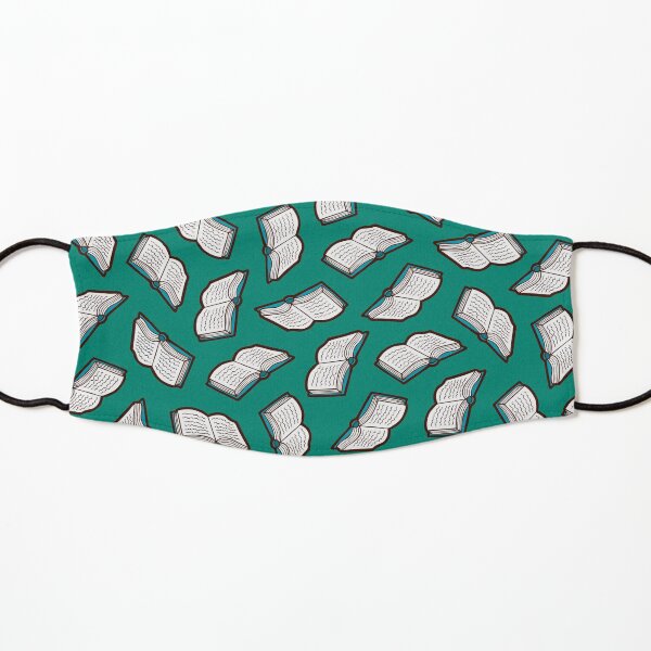 Bookish Reading Pattern in Jade Kids Mask