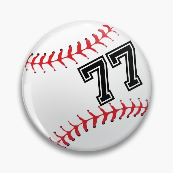 Item preview, Baseball Player Jersey No 77 Back Number #77 Ball Sport Sticker Gift designed and sold by theshirtinator.
