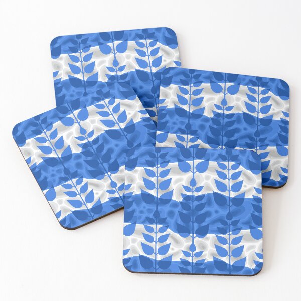 Abstract vector design inspired by Stockholm metro stations, T-Centralen Coasters (Set of 4)