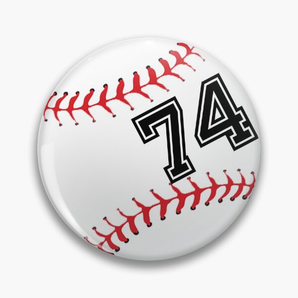 Item preview, Baseball Player Jersey No 74 Back Number #74 Ball Sport Sticker Gift designed and sold by theshirtinator.