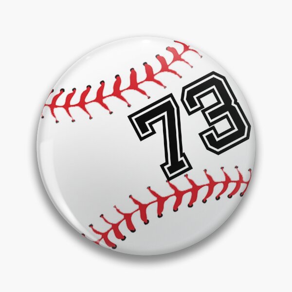 Item preview, Baseball Player Jersey No 73 Back Number #73 Ball Sport Sticker Gift designed and sold by theshirtinator.