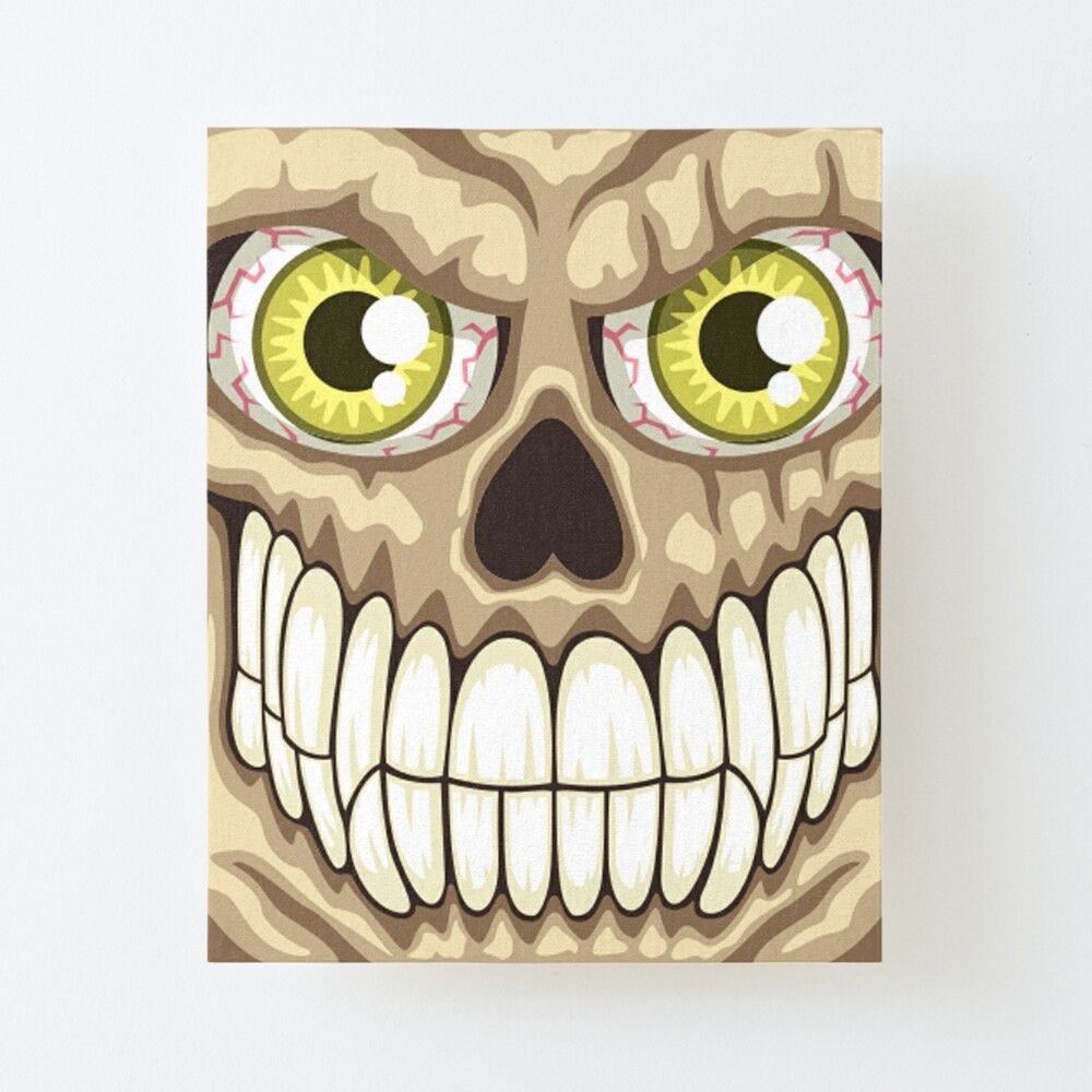 Evil Grinning Skull Face Mask" Art Board Print for Sale by ryaneliz91 |