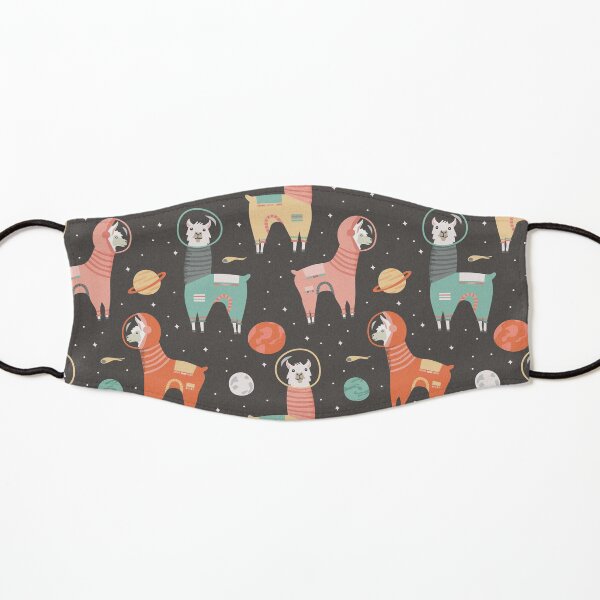 Astronaut Llamas in Space Kids Mask