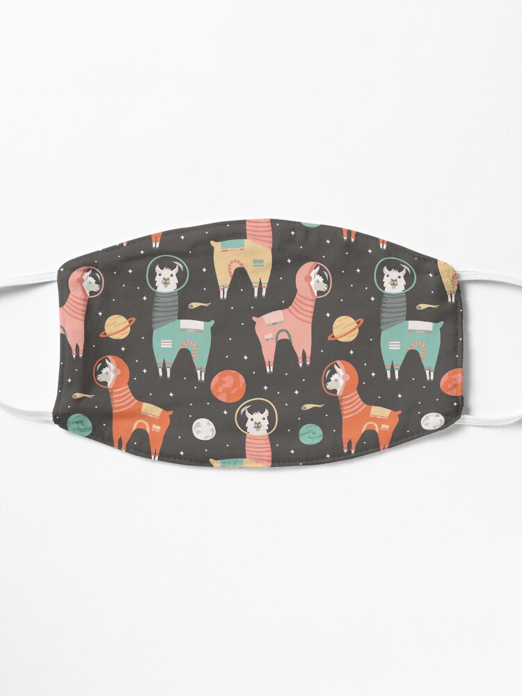 Alternate view of Astronaut Llamas in Space Mask
