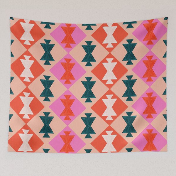 Item preview, Azerbaijan Pattern – Pink & Teal designed and sold by Cat Coquillette.
