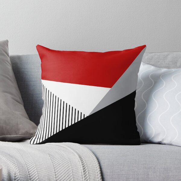 Colorful geometry Throw Pillow