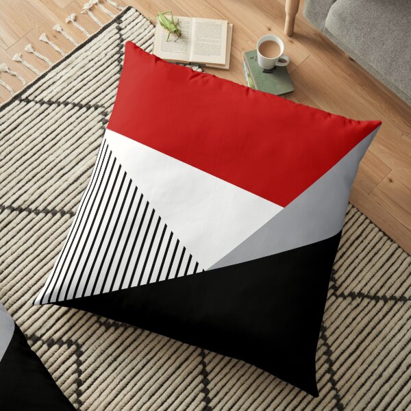 Géométrie colorée Coussin de sol