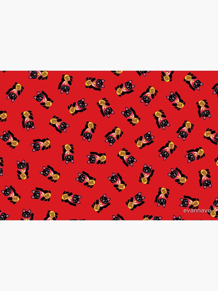 Lucky Black Cat Pattern by evannave