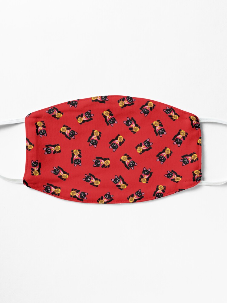Alternate view of Lucky Black Cat Pattern Mask
