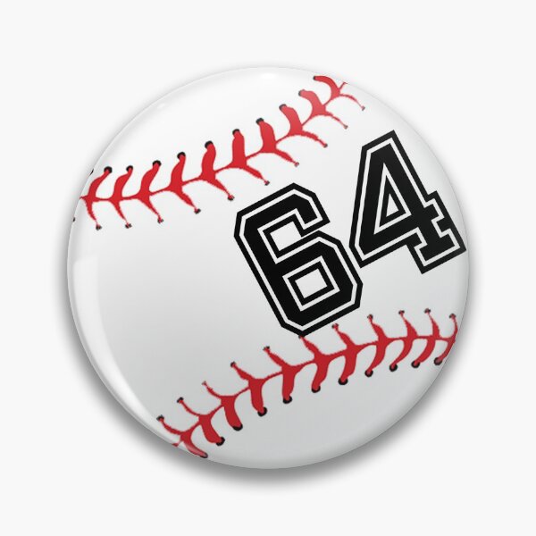 Item preview, Baseball Player Jersey No 64 Back Number #64 Ball Sport Sticker Gift designed and sold by theshirtinator.