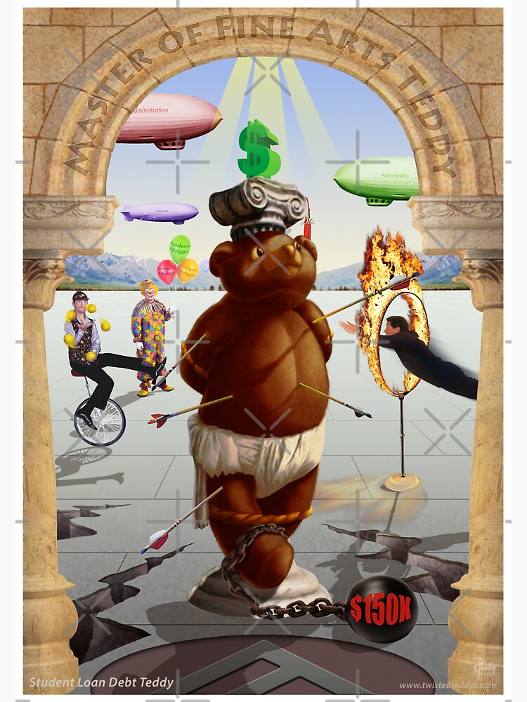 Student Loan Debt Teddy by 1Artdude