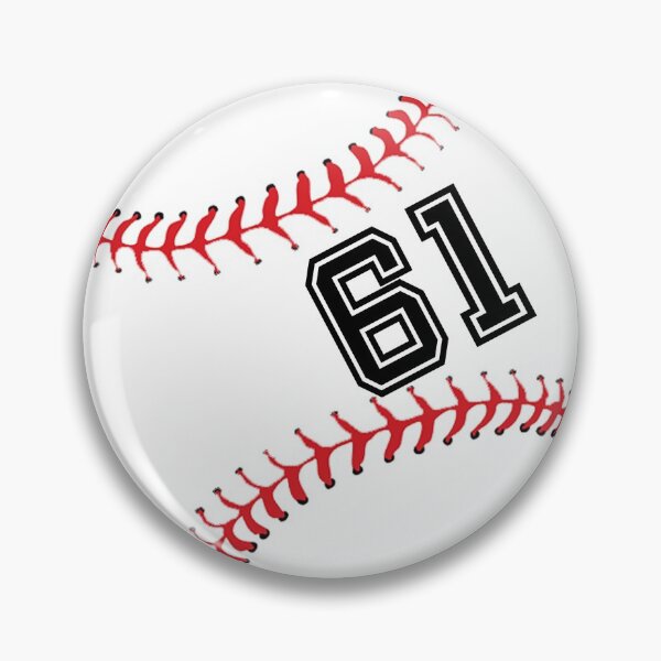 Item preview, Baseball Player Jersey No 61 Back Number #61 Ball Sport Sticker Gift designed and sold by theshirtinator.