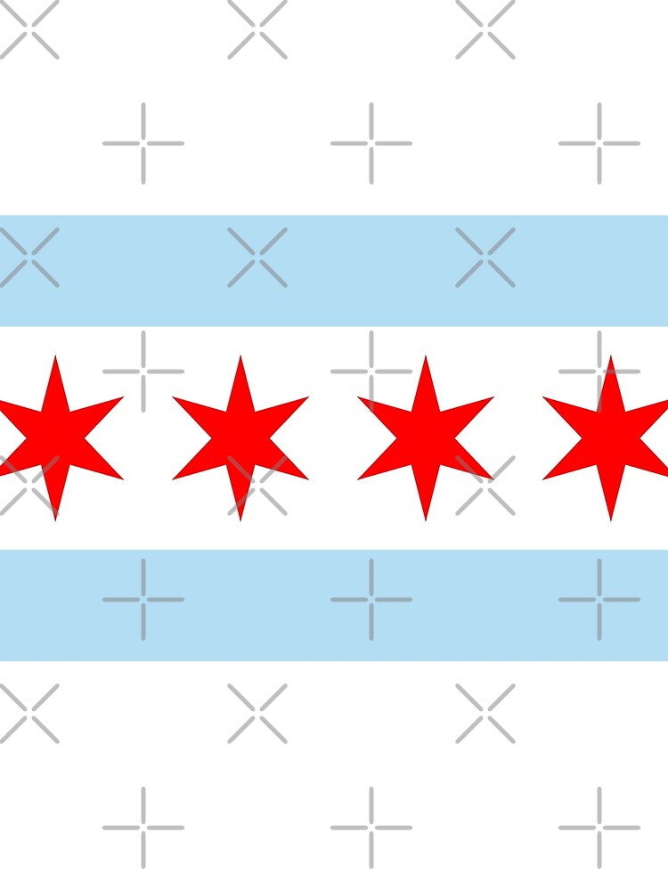 Patriotic Chicago Flag by frittata