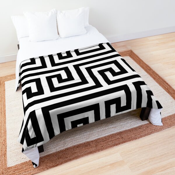 Ancient Greek Meander Comforter