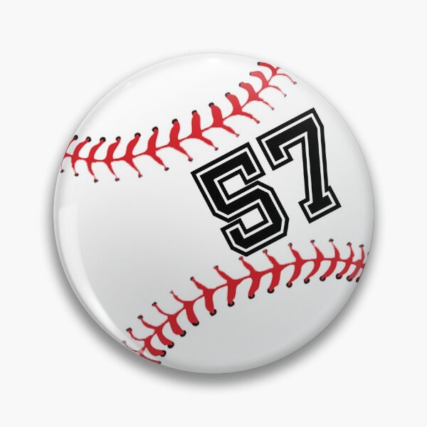 Item preview, Baseball Player Jersey No 57 Back Number #57 Ball Sport Sticker Gift designed and sold by theshirtinator.