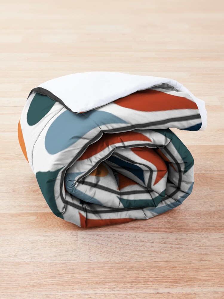 Alternate view of Retro style leaves pattern Comforter