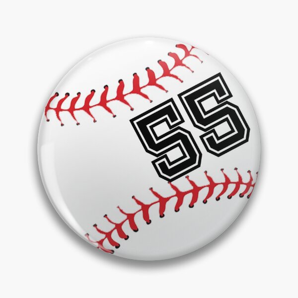 Item preview, Baseball Player Jersey No 55 Back Number #55 Ball Sport Sticker Gift designed and sold by theshirtinator.