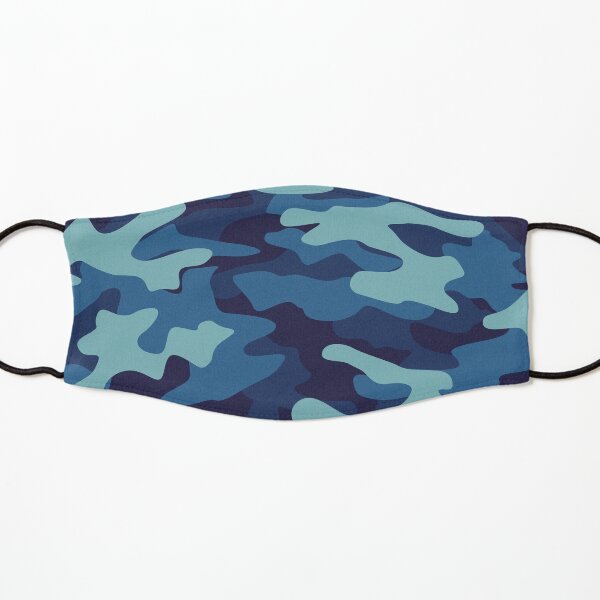 Blue Camouflage Kids Mask