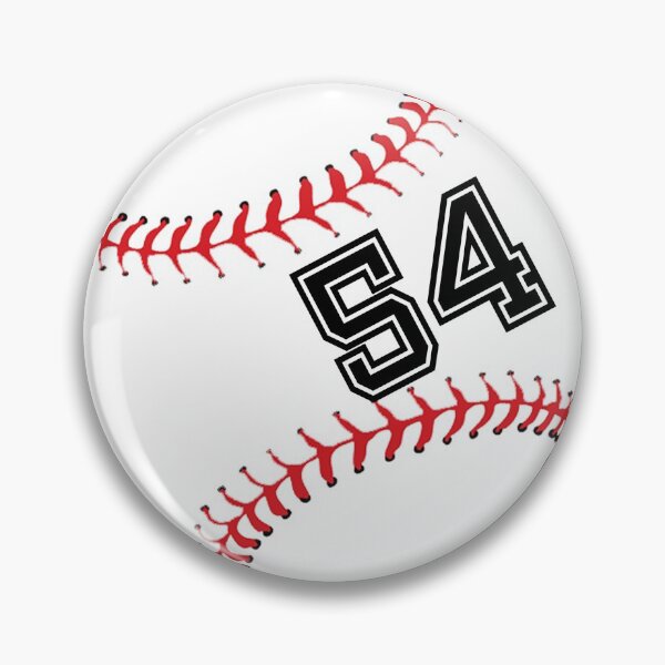 Item preview, Baseball Player Jersey No 54 Back Number #54 Ball Sport Sticker Gift designed and sold by theshirtinator.