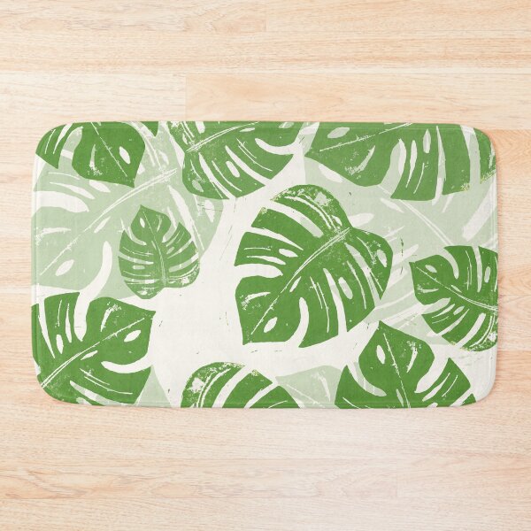 Item preview, Linocut Leaf Pattern designed and sold by BiancaGreen.