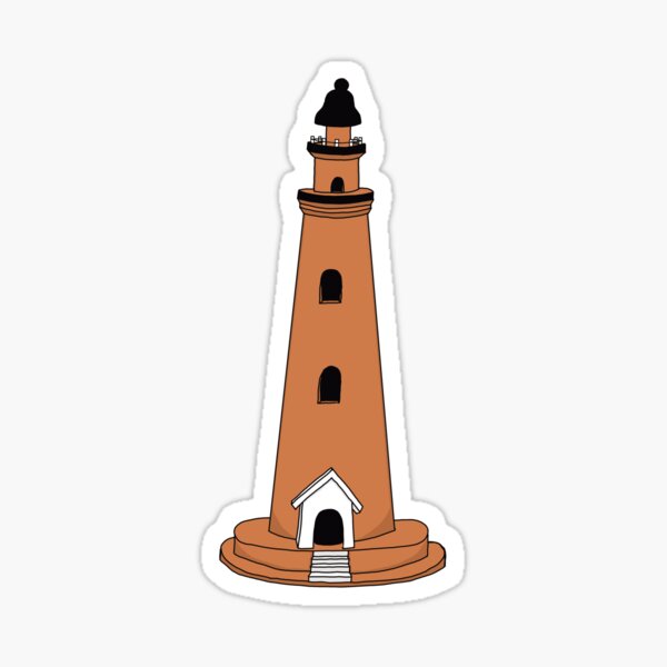 Ponce Inlet Lighthouse Sticker By Eccentrics Redbubble