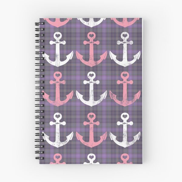 Item preview, Cute Nautical Pink Purple Anchors Pattern designed and sold by frittata.