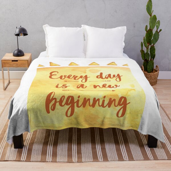 Item preview, Every day is a new beginning - Inspirational wall art designed and sold by Si Li.