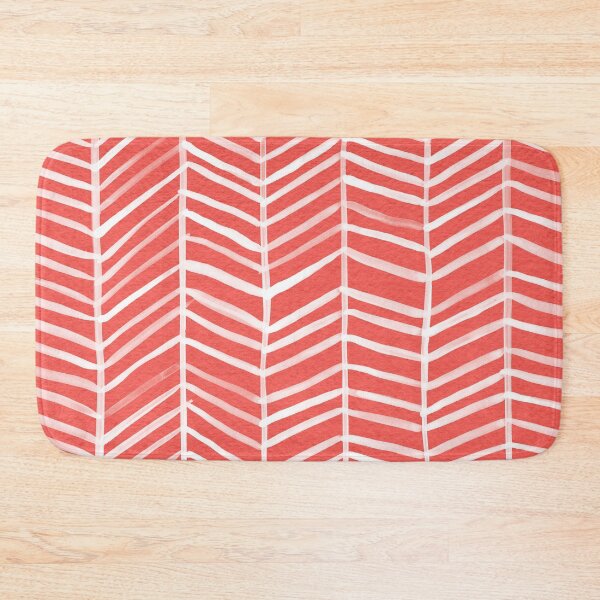 Item preview, Coral Herringbone designed and sold by Cat Coquillette.