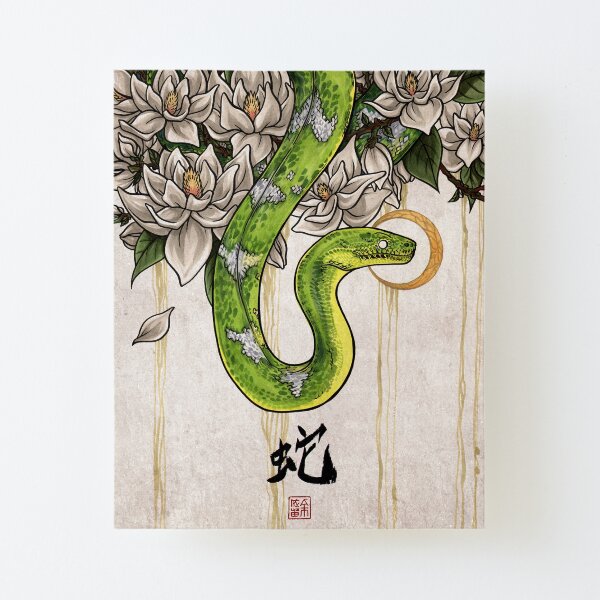 Snake Canvas Mounted Print
