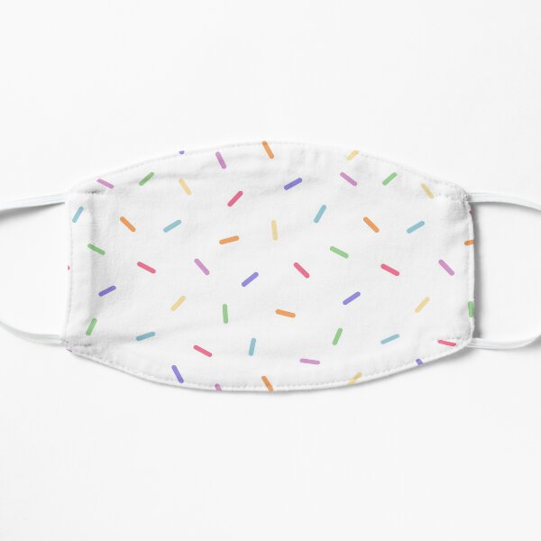 Rainbow Candy Sprinkles Flat Mask