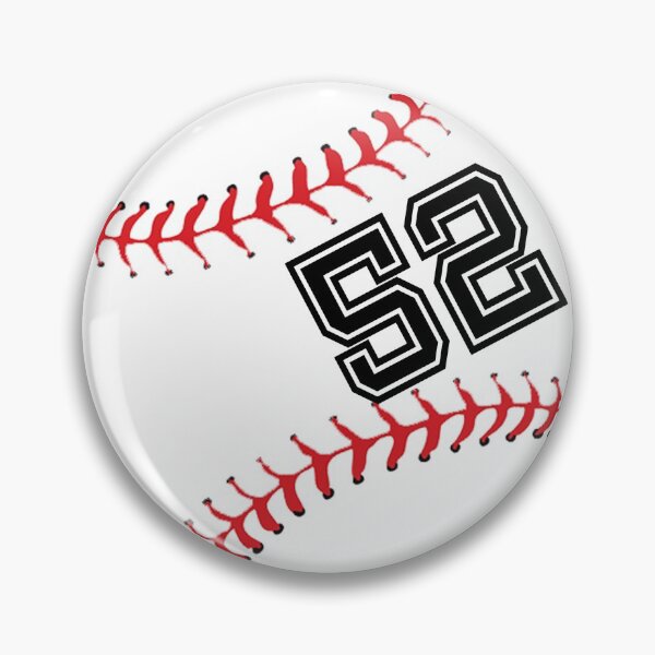Item preview, Baseball Player Jersey No 52 Back Number #52 Ball Sport Sticker Gift designed and sold by theshirtinator.