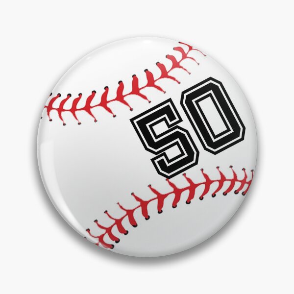 Item preview, Baseball Player Jersey No 50 Back Number #50 Ball Sport Sticker Gift designed and sold by theshirtinator.