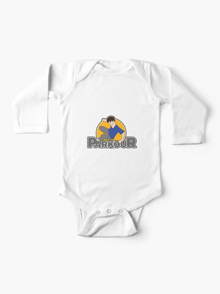 Awesome And Cool Parkour Tshirt Design Parkour Logo Baby One Piece By Customdesign0 Redbubble