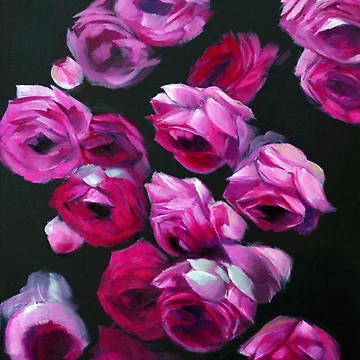 Artwork thumbnail, Floating Roses by Lori Elaine Campbell