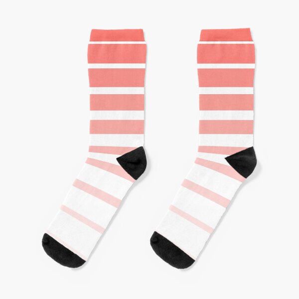 Aperçu de l'œuvre Rayures horizontales ombrées (Pantone Living Coral) créée et vendue par Design Minds Boutique.