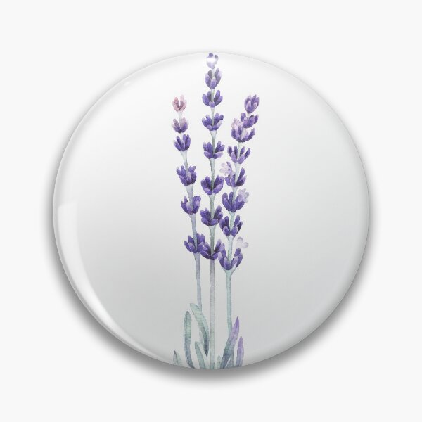 Watercolor lavender Pin