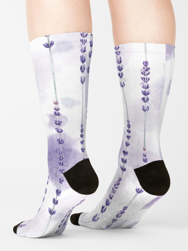 Alternate view of Watercolor lavender Socks