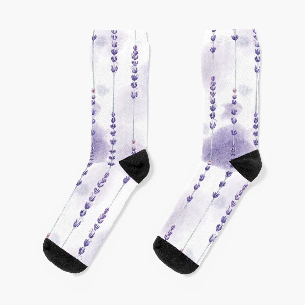 Watercolor lavender Socks