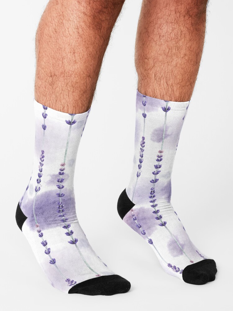 Alternate view of Watercolor lavender Socks